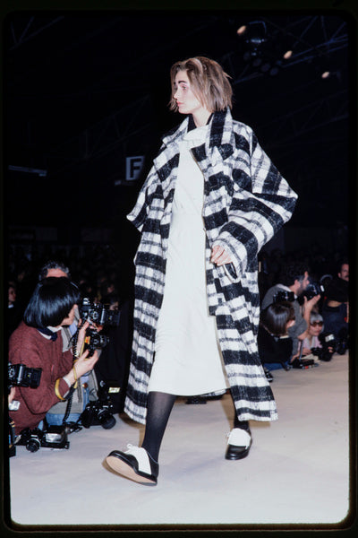 Plaid Coat | Comme Des Garcons FW 1986