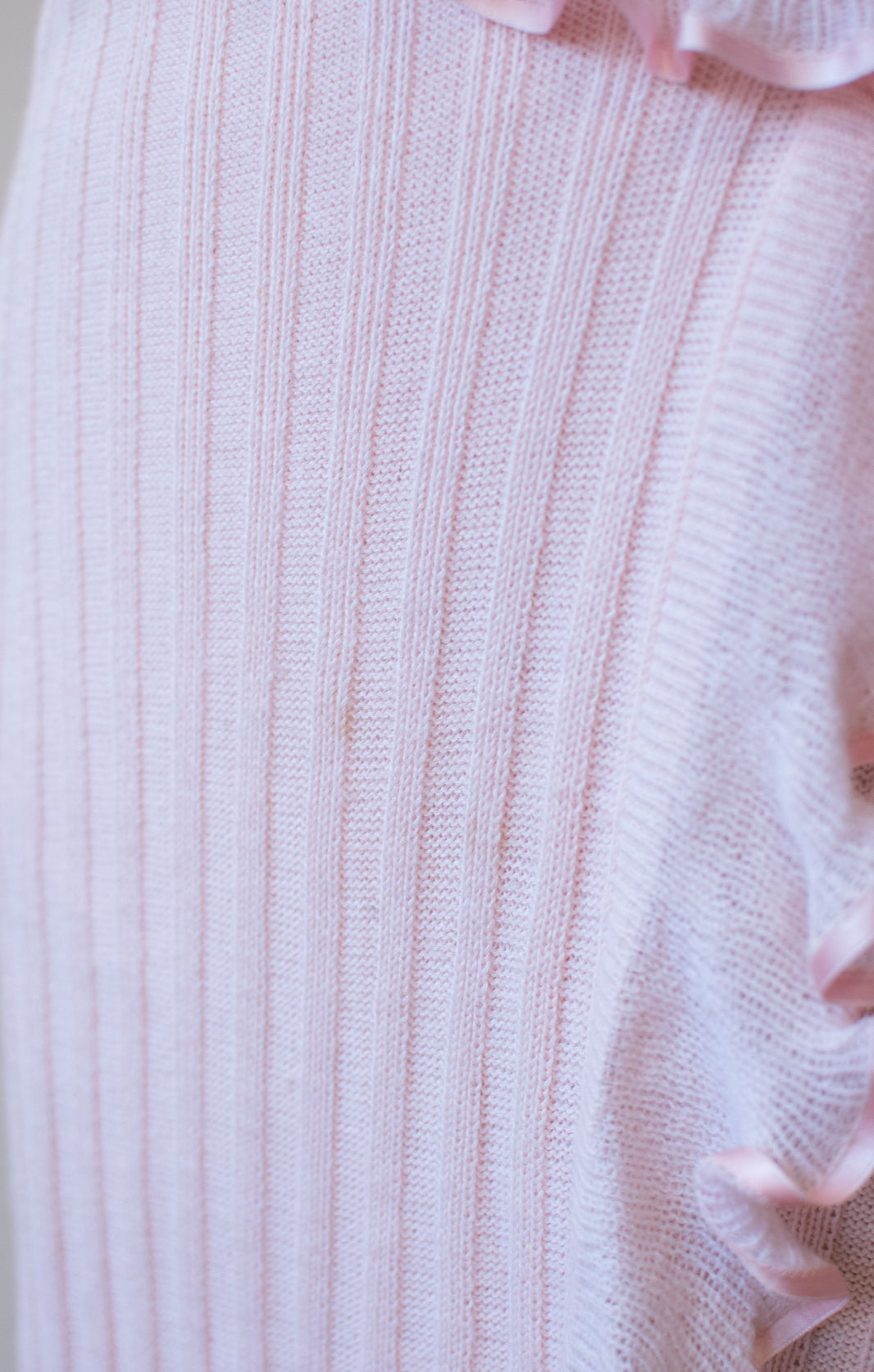 1980s Pink Knit Duster | Liseuses Poggi