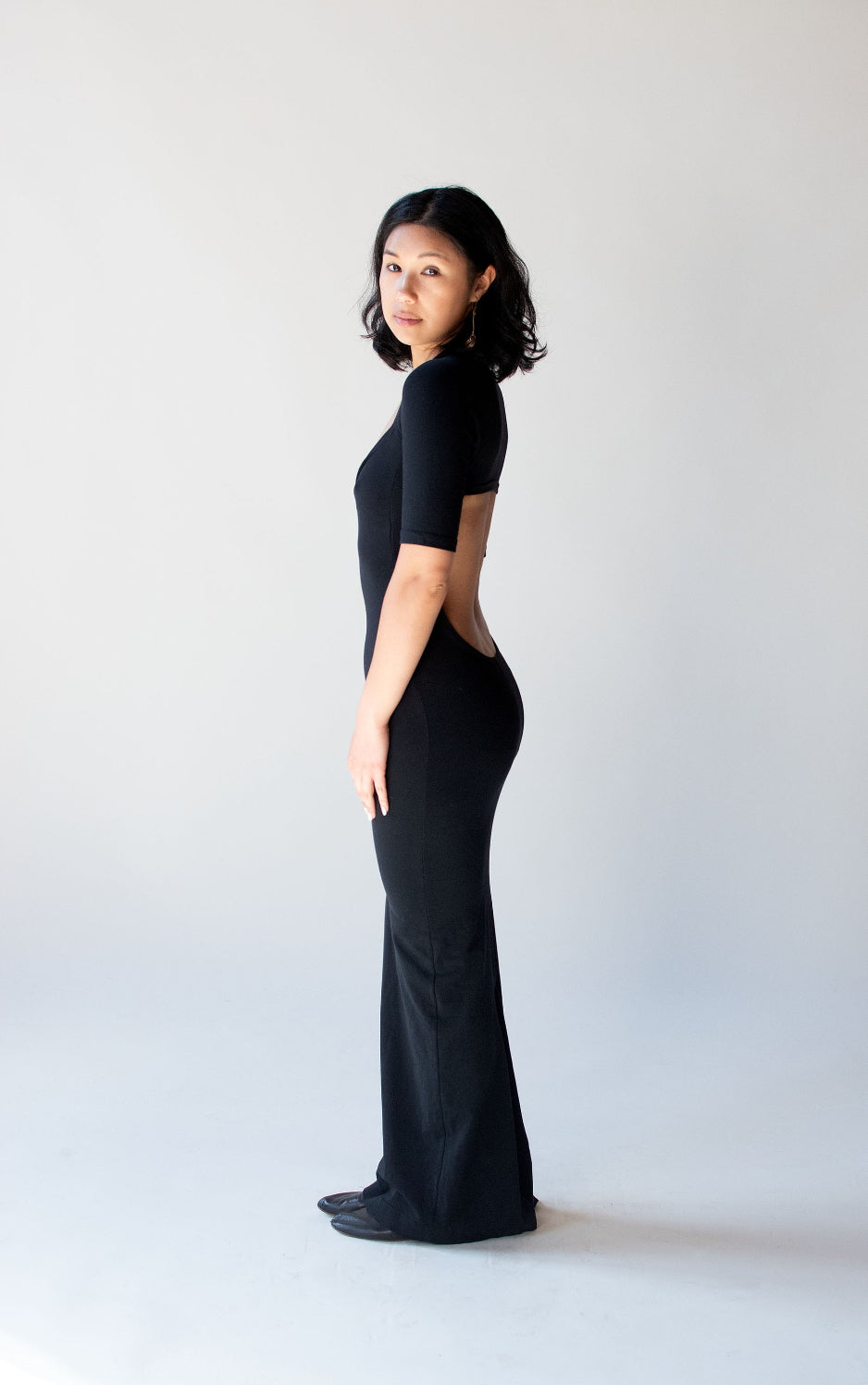 Black Jersey Dress | Roman Keflay