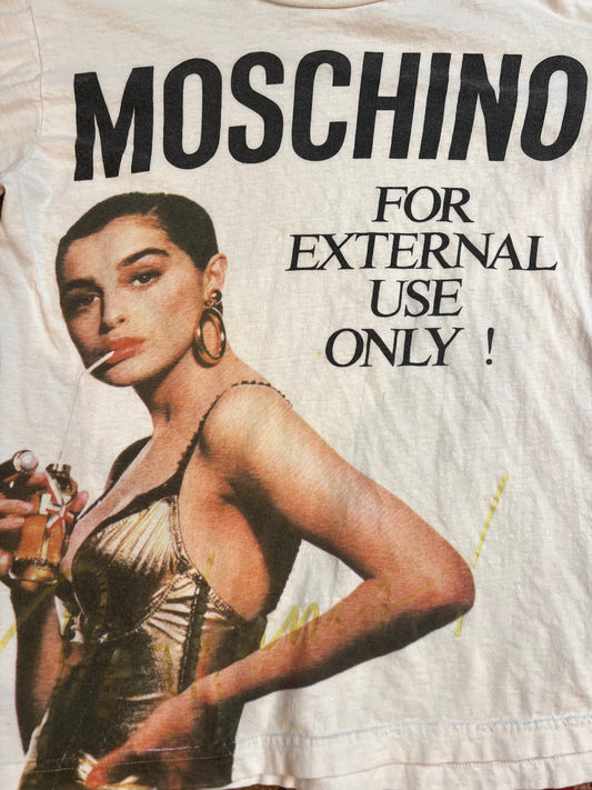 1990s For External Use Only T-Shirt | Moschino