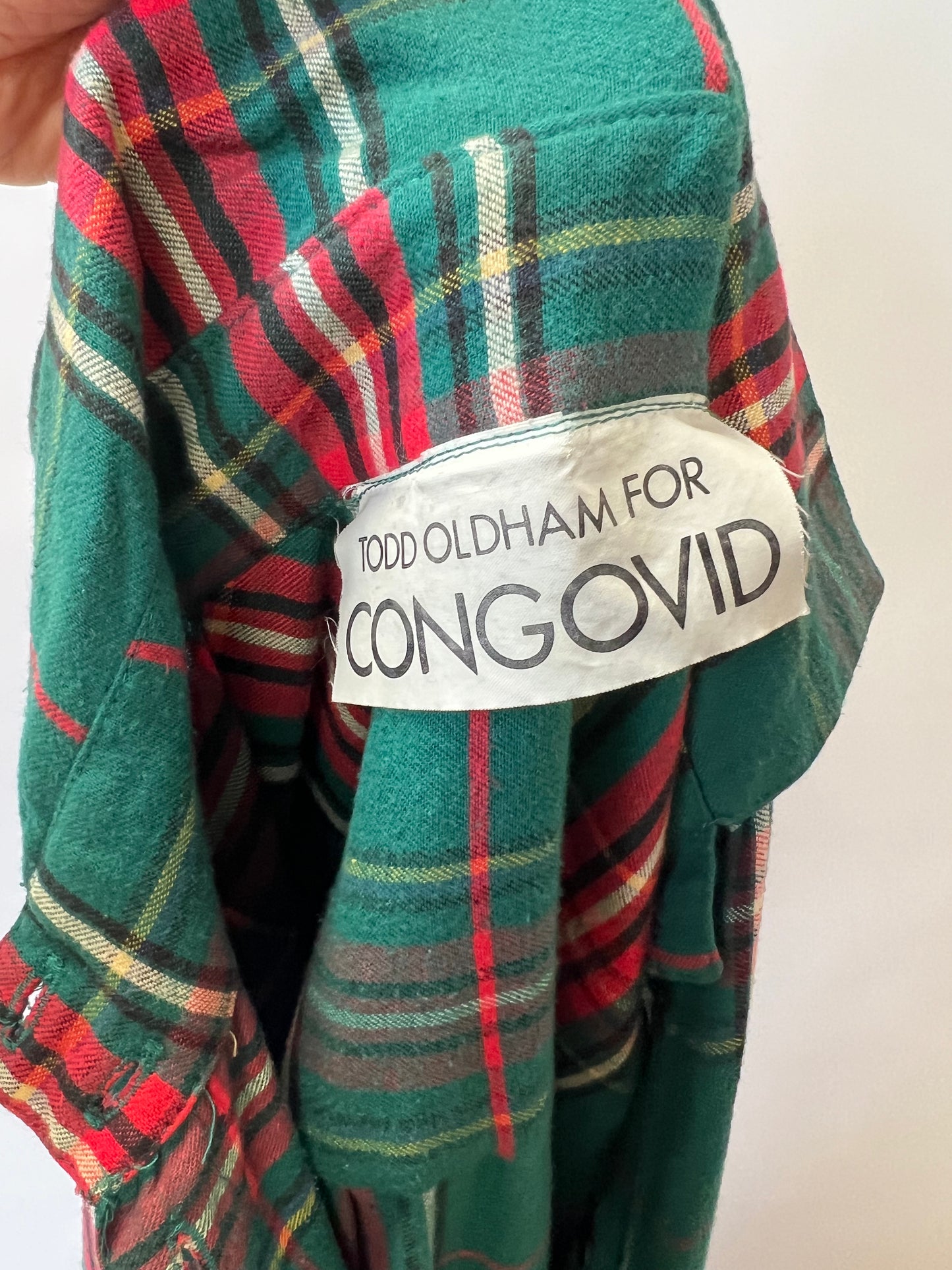 1980s Flannel Dress | Todd Oldham for Congovid