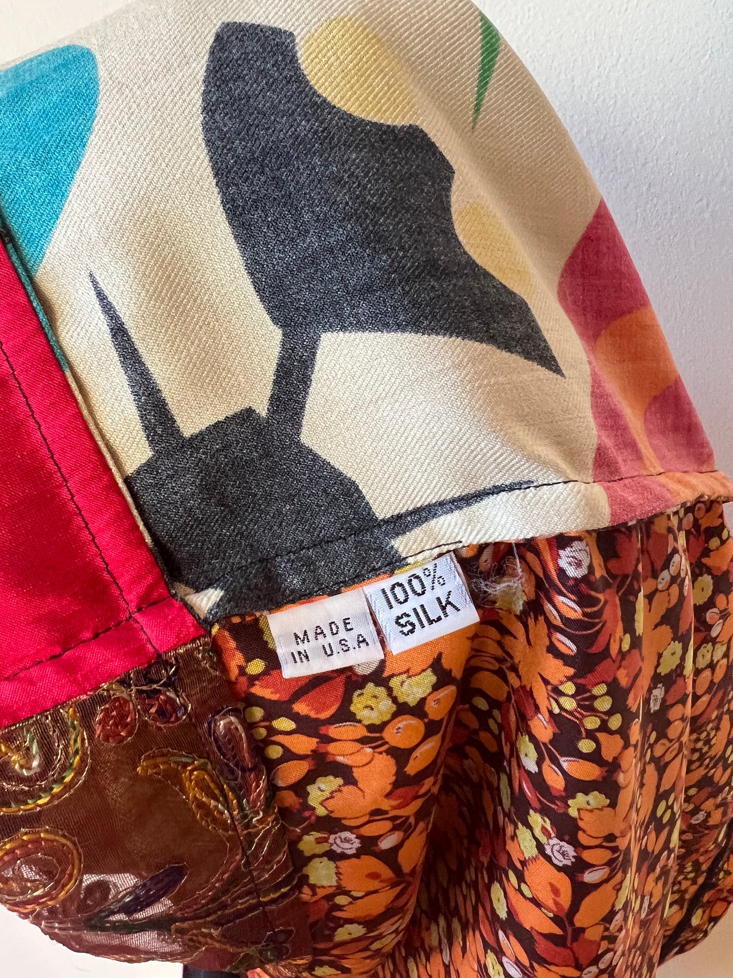 1990s Silk Patchwork Robe | Todd Oldham