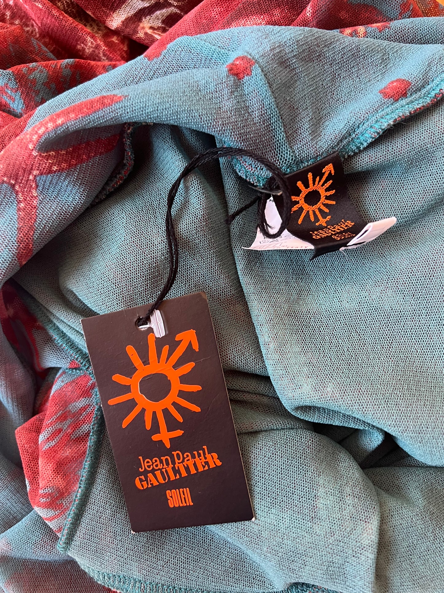 1990s Sea Life Print Mesh Dress | Jean Paul Gaultier