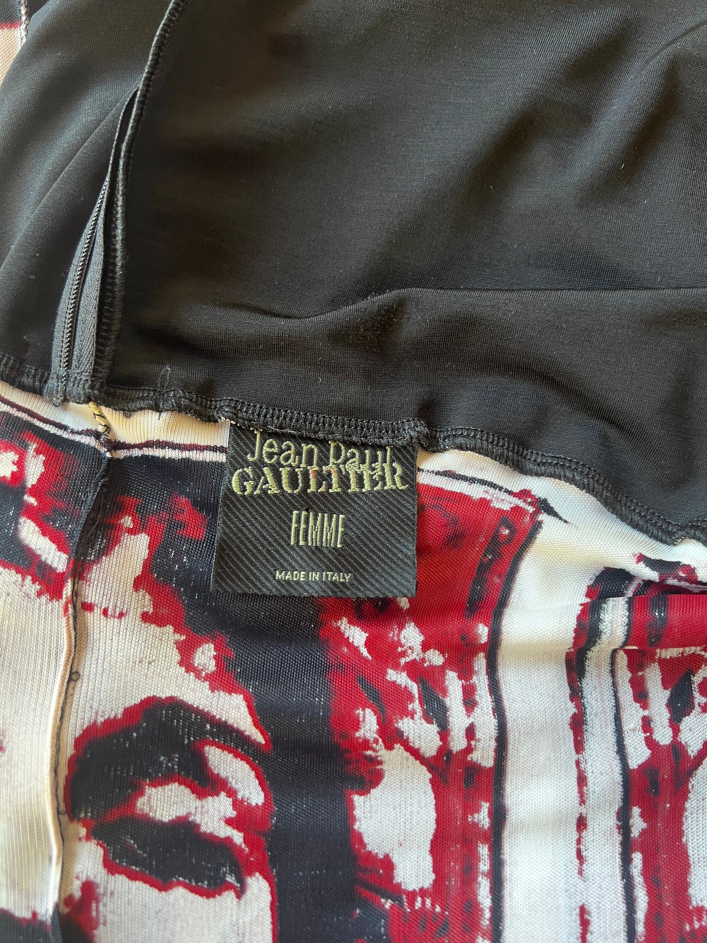 1990s Portrait Print Dress | Jean Paul Gaultier