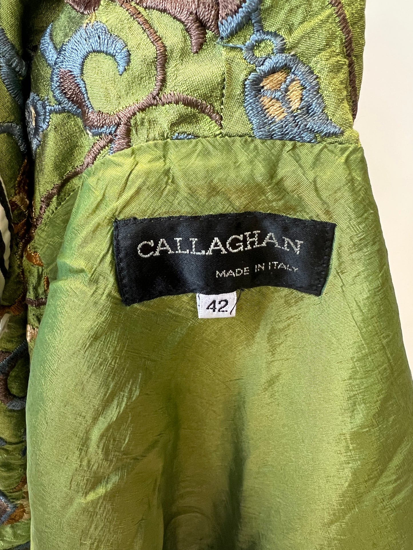 Embroidered Silk Jacket | Romeo Gigli for Callaghan