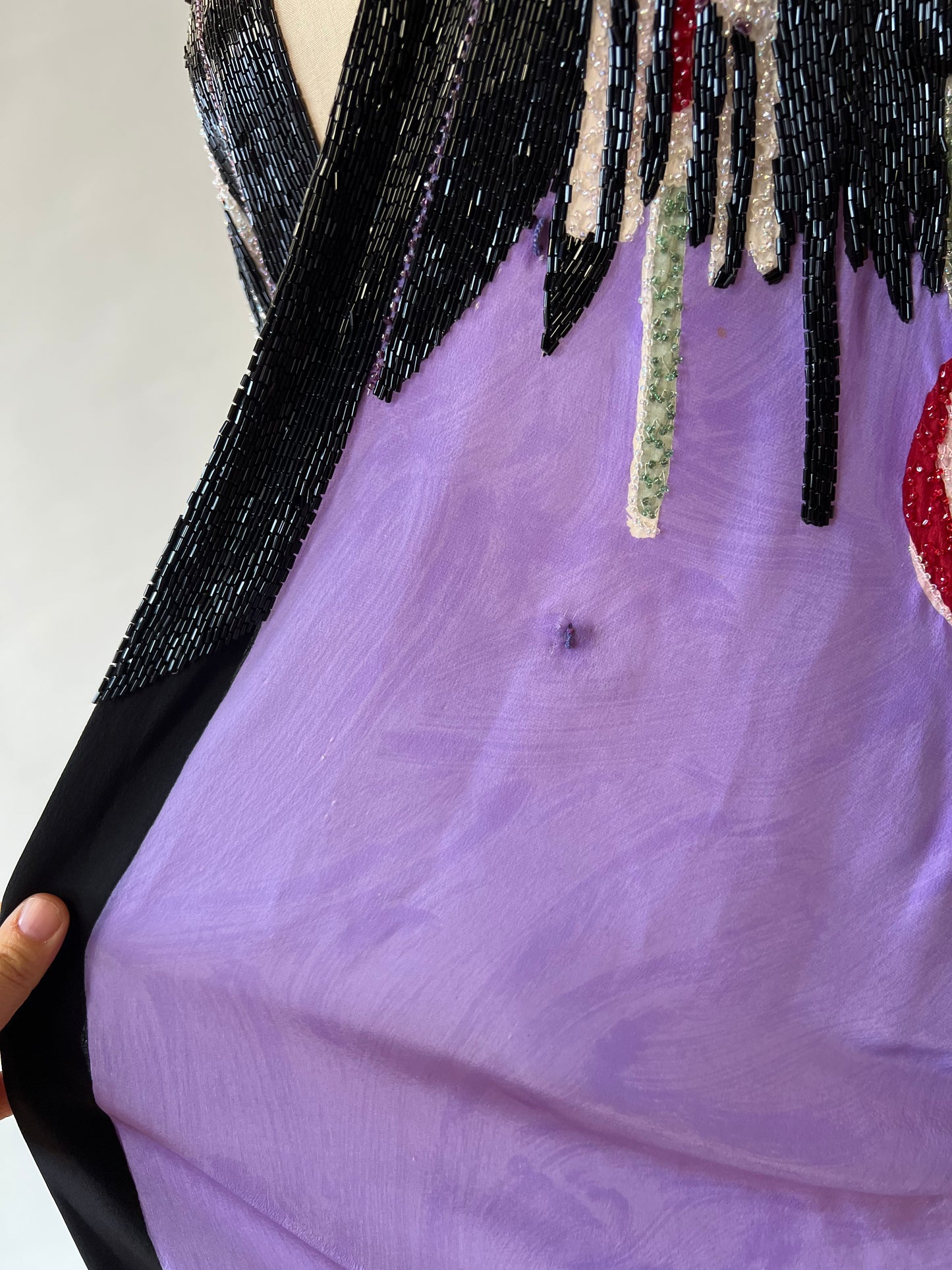 1980s Beaded Silk Caftan | Michaele Vollbracht