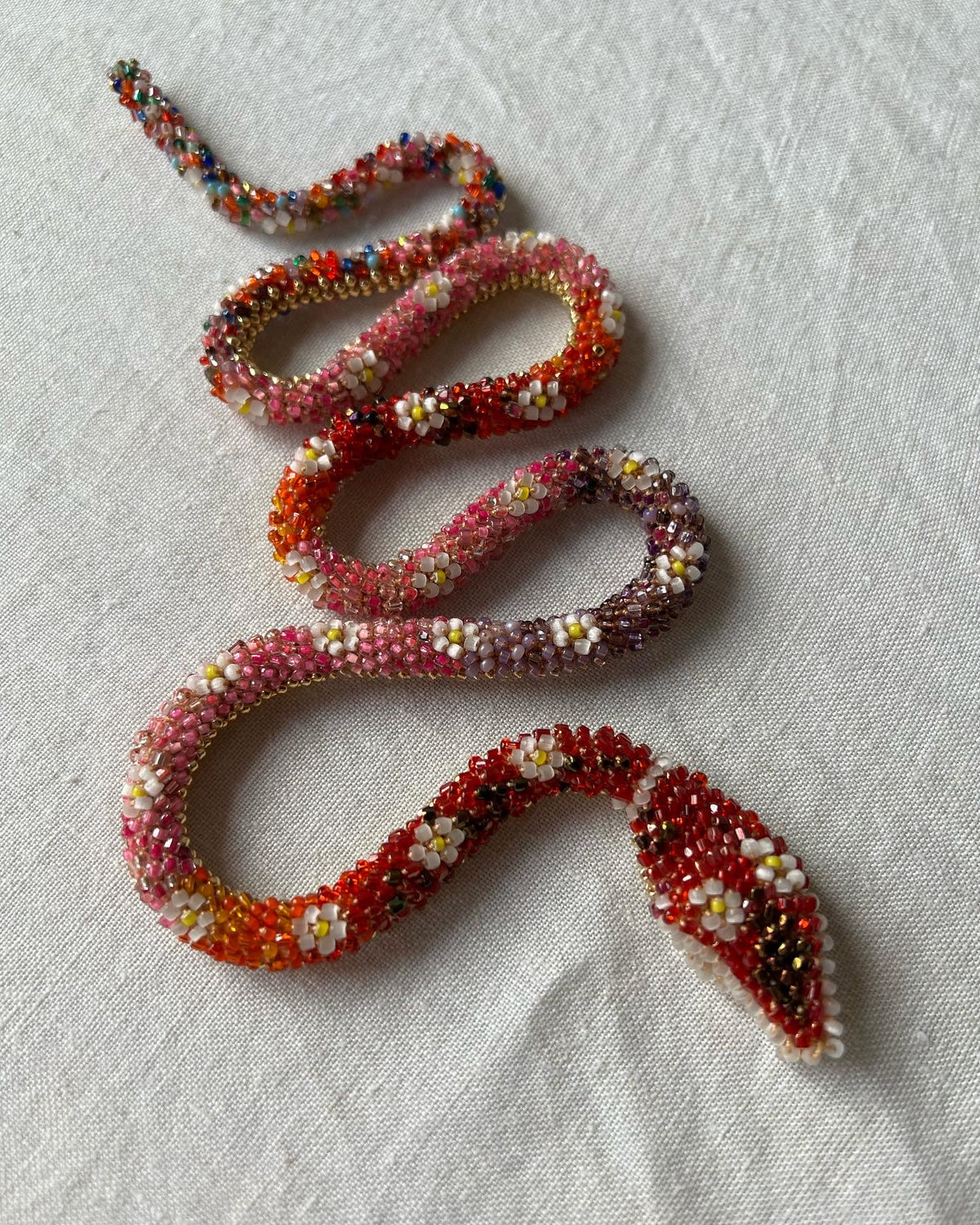 Bead Crochet Snake | Ombre
