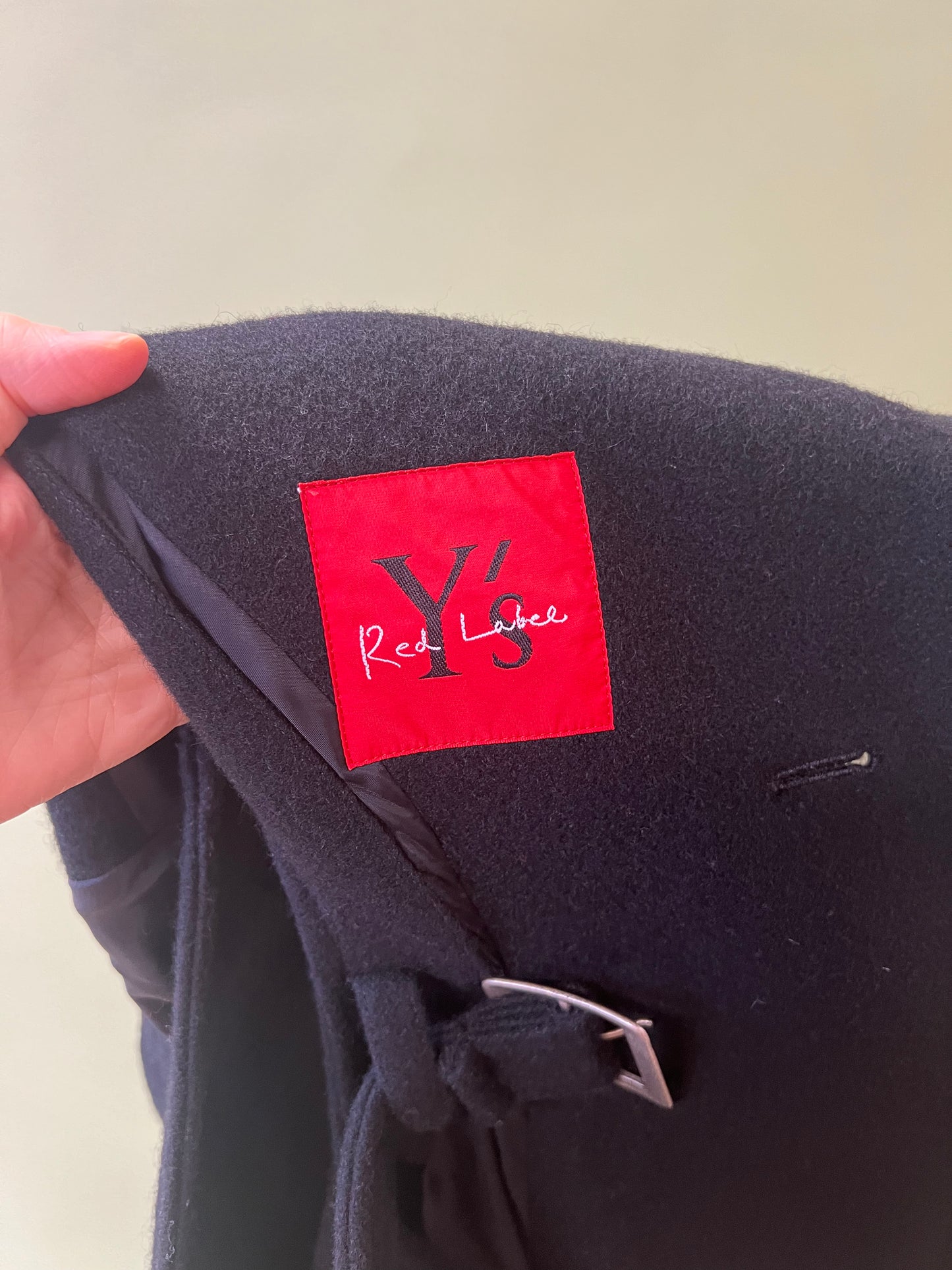 Black Wool Vest | Y's Red Label