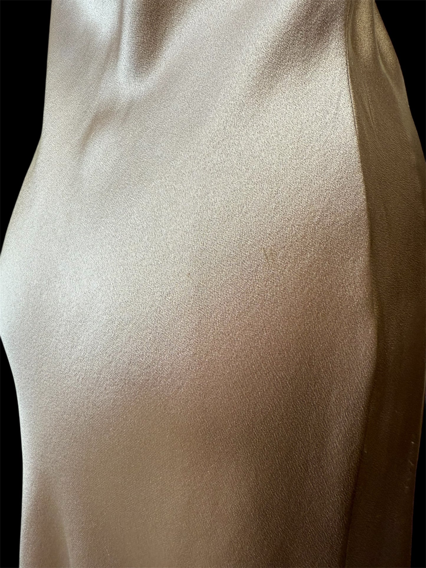 Beige Silk Slip Dress | Alberta Ferretti