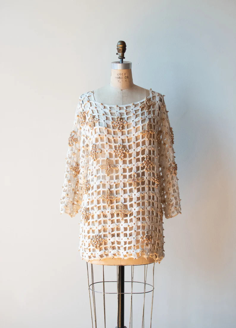 1990s Crochet Sweater | Michael Simo