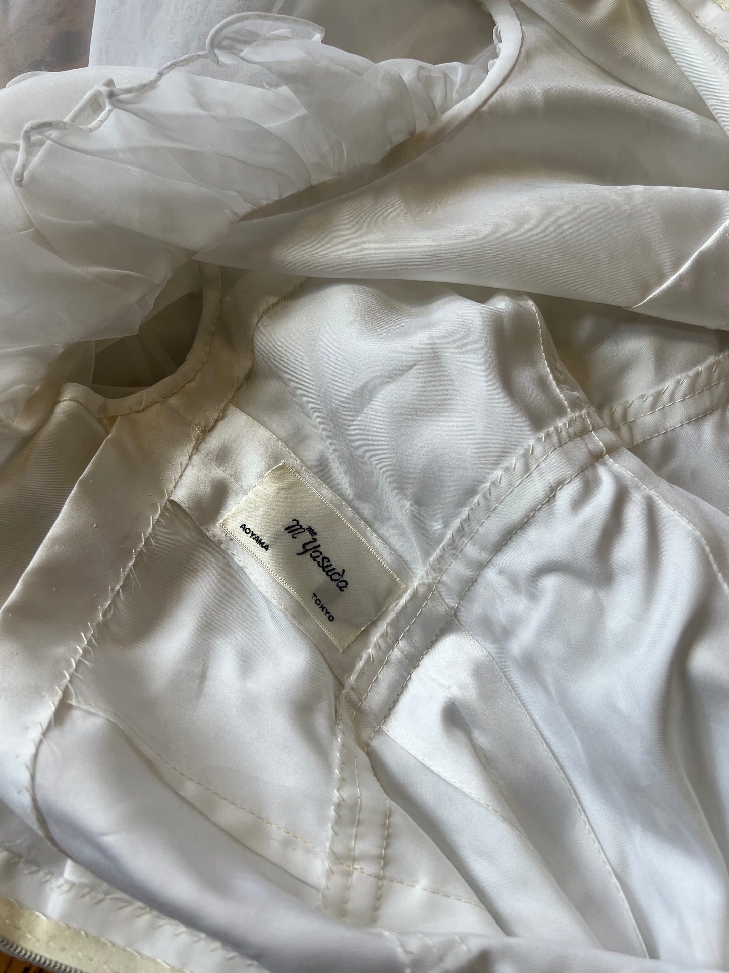1970s Bell Sleeve Wedding Dress