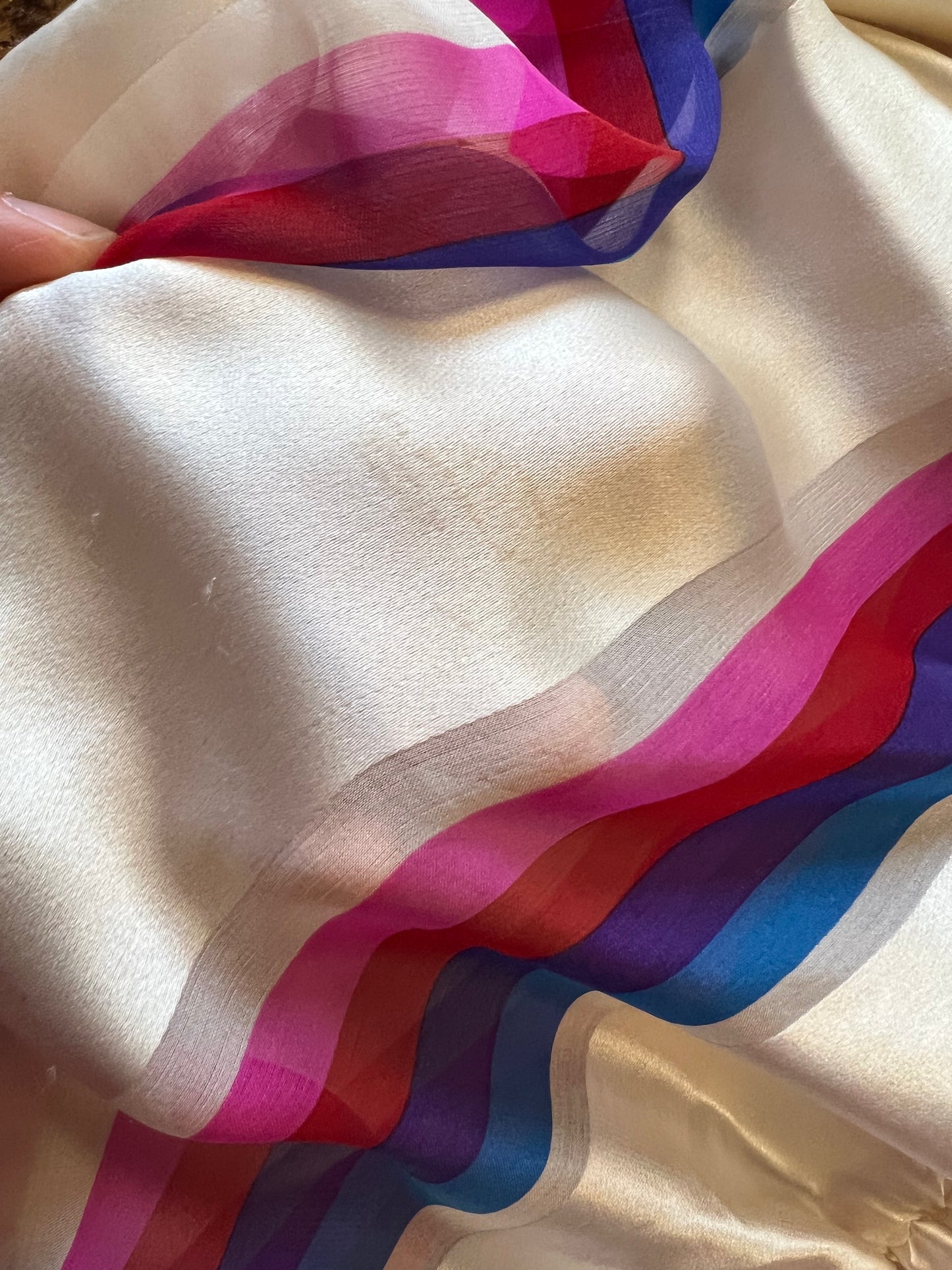 1980s Striped Silk Dress | Albert Nipon