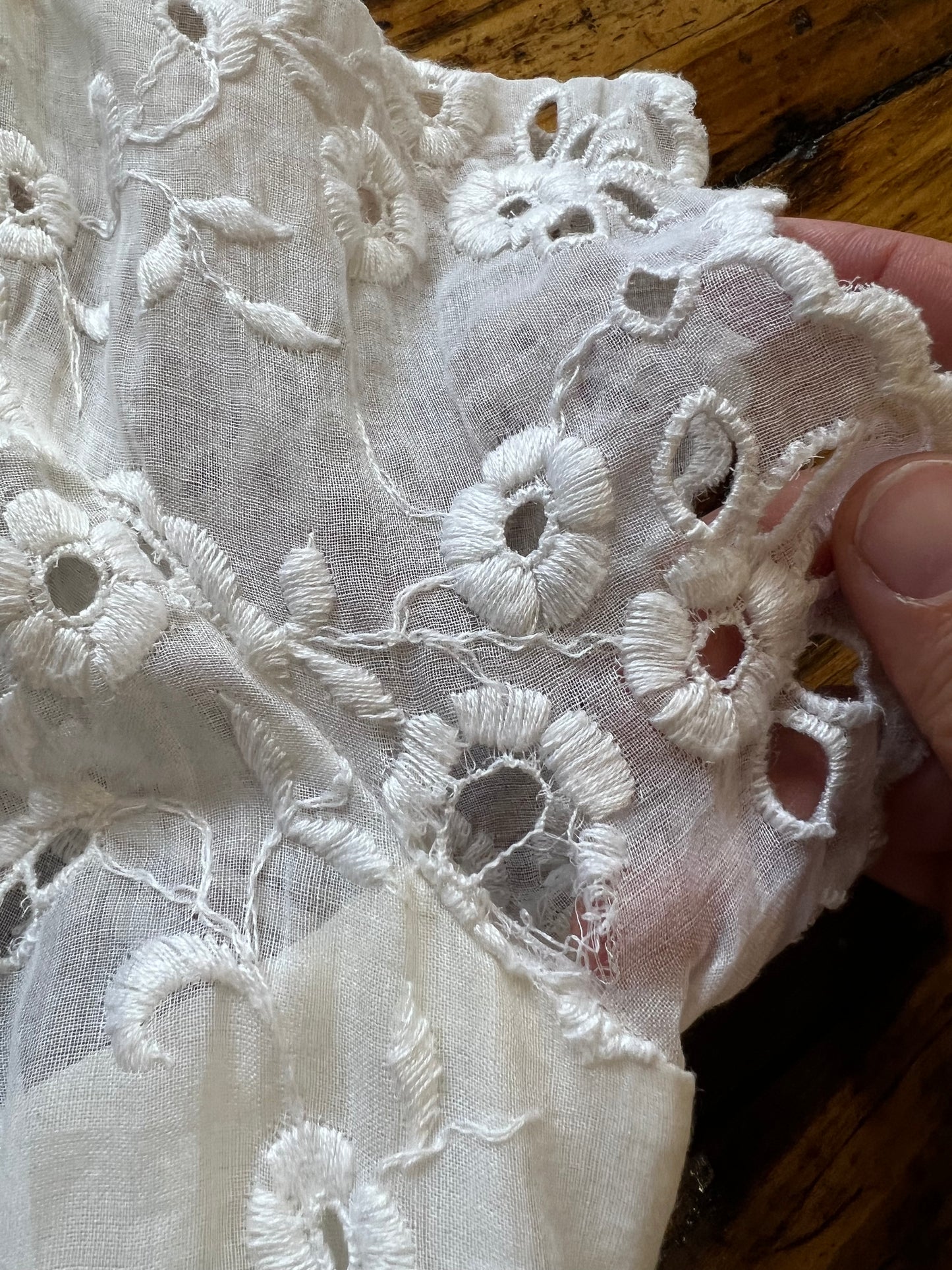 1950s Eyelet Wedding Dress