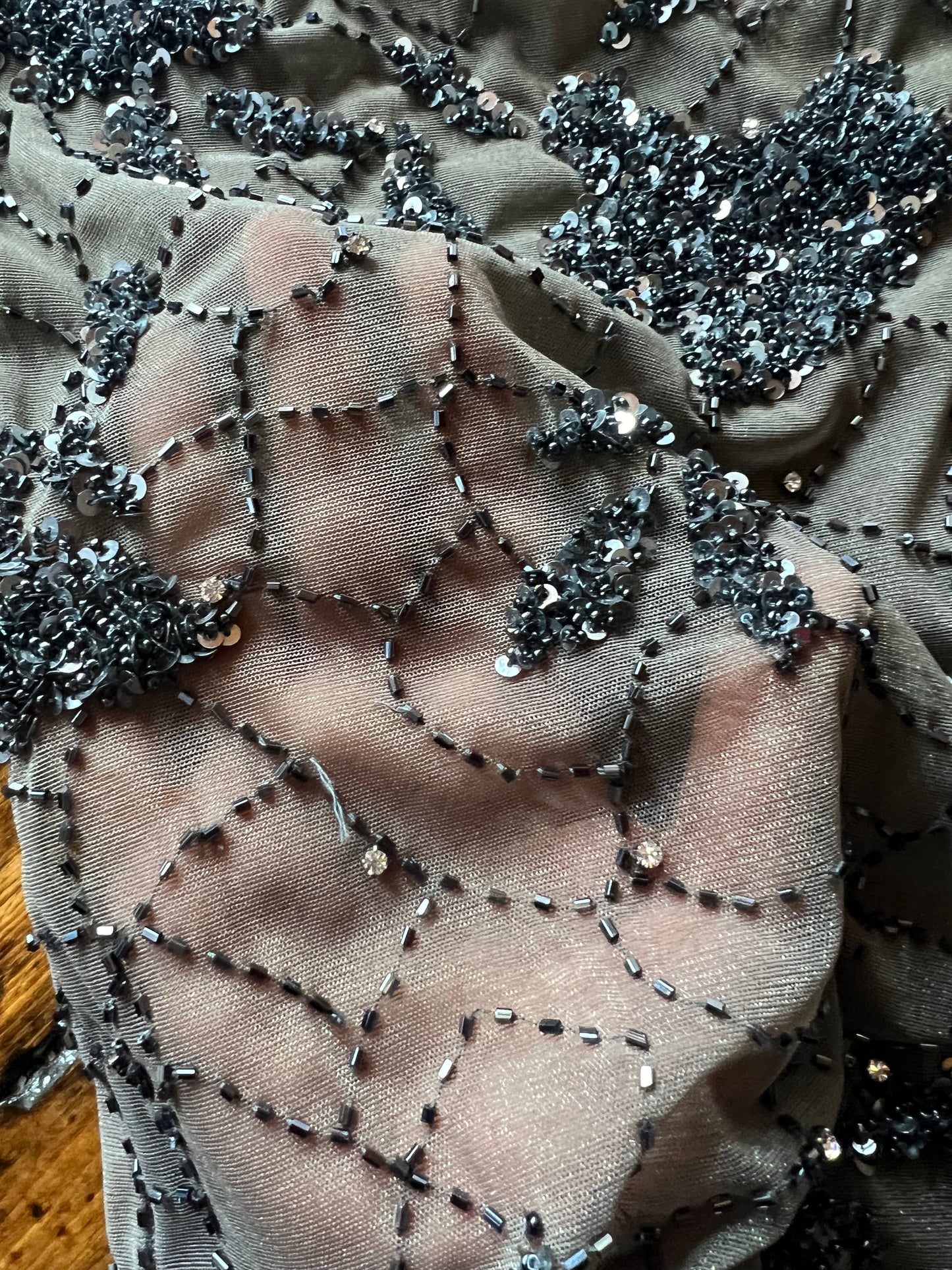 1990s Beaded Mesh Top | Krizia