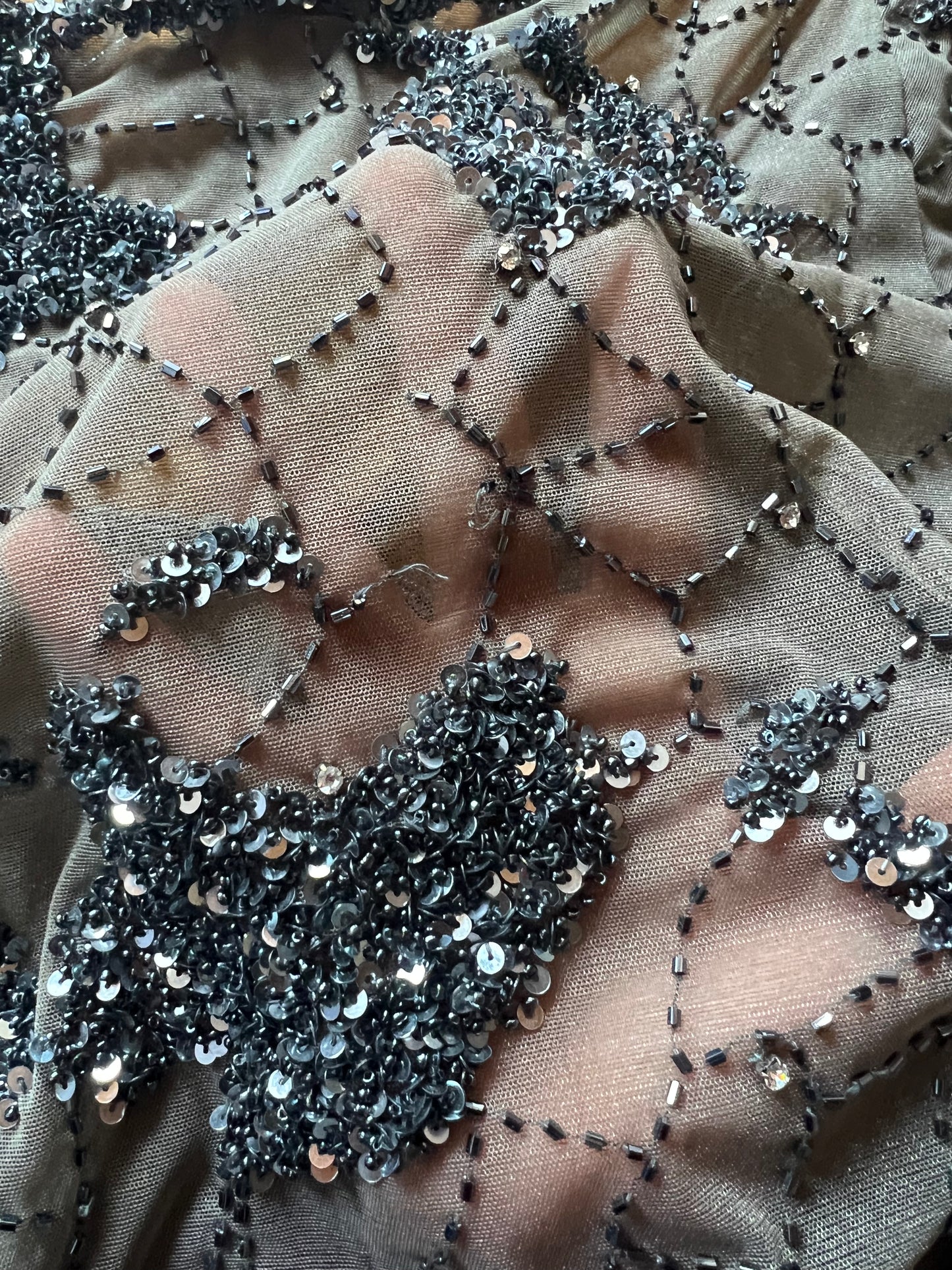 1990s Beaded Mesh Top | Krizia
