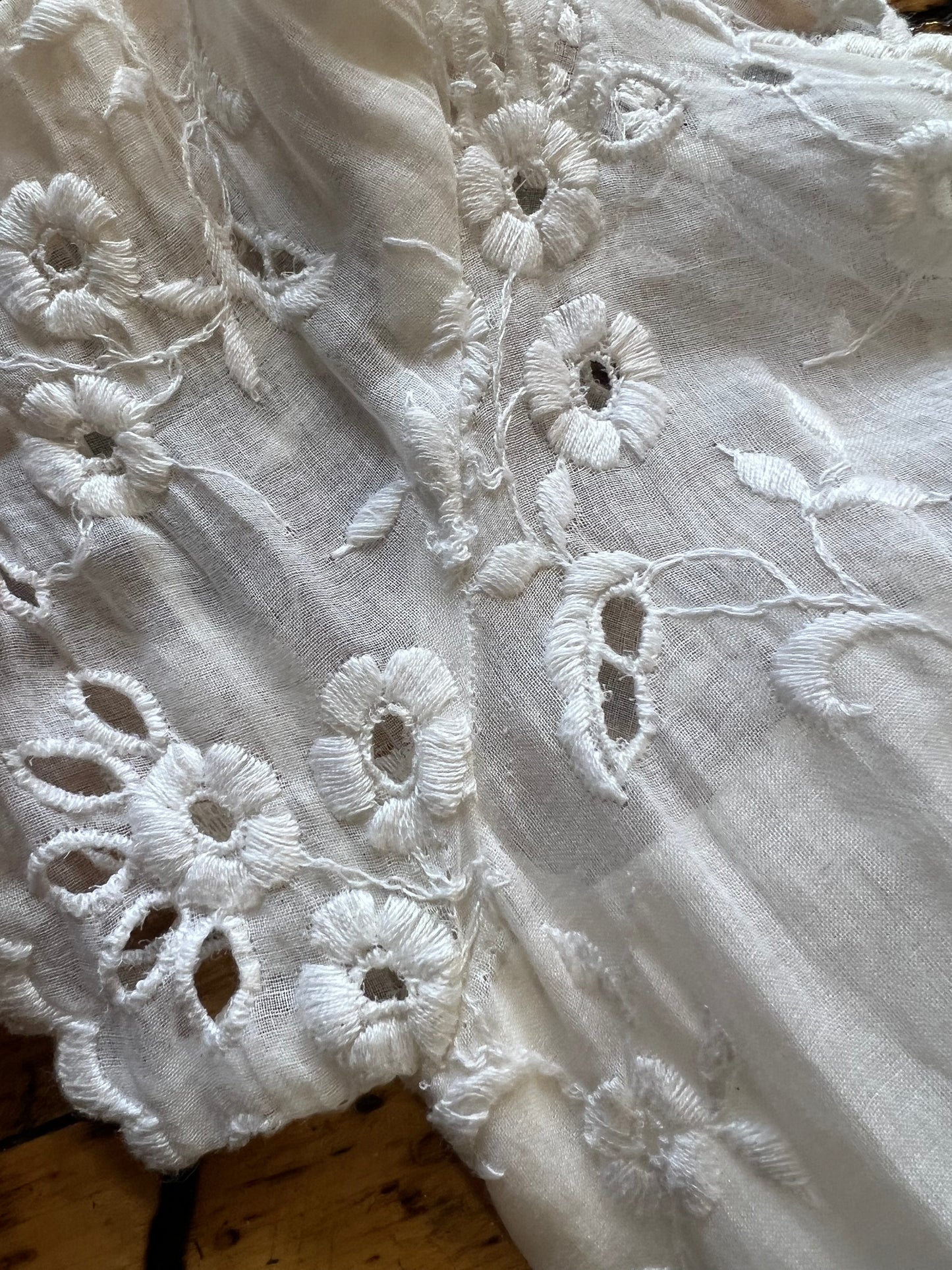 1950s Eyelet Wedding Dress