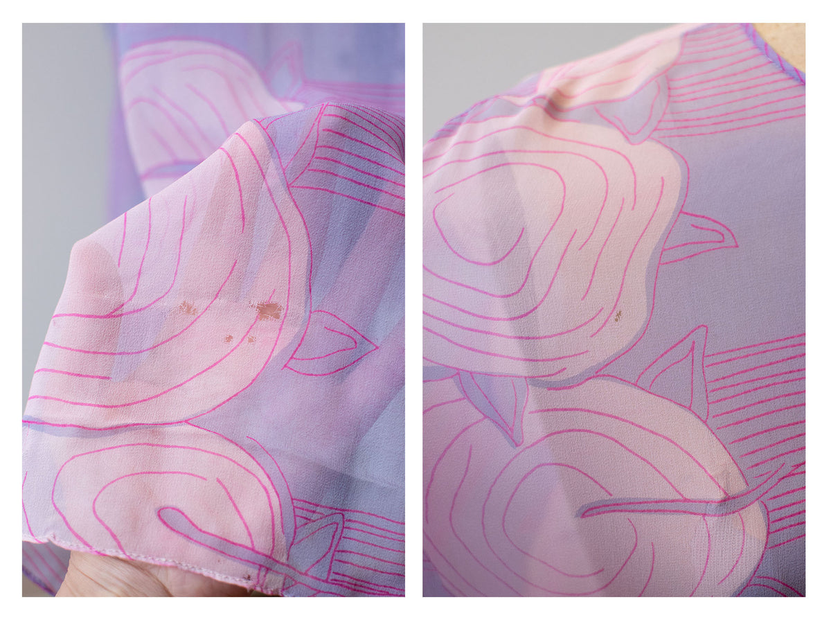 1970s Chiffon Caftan
