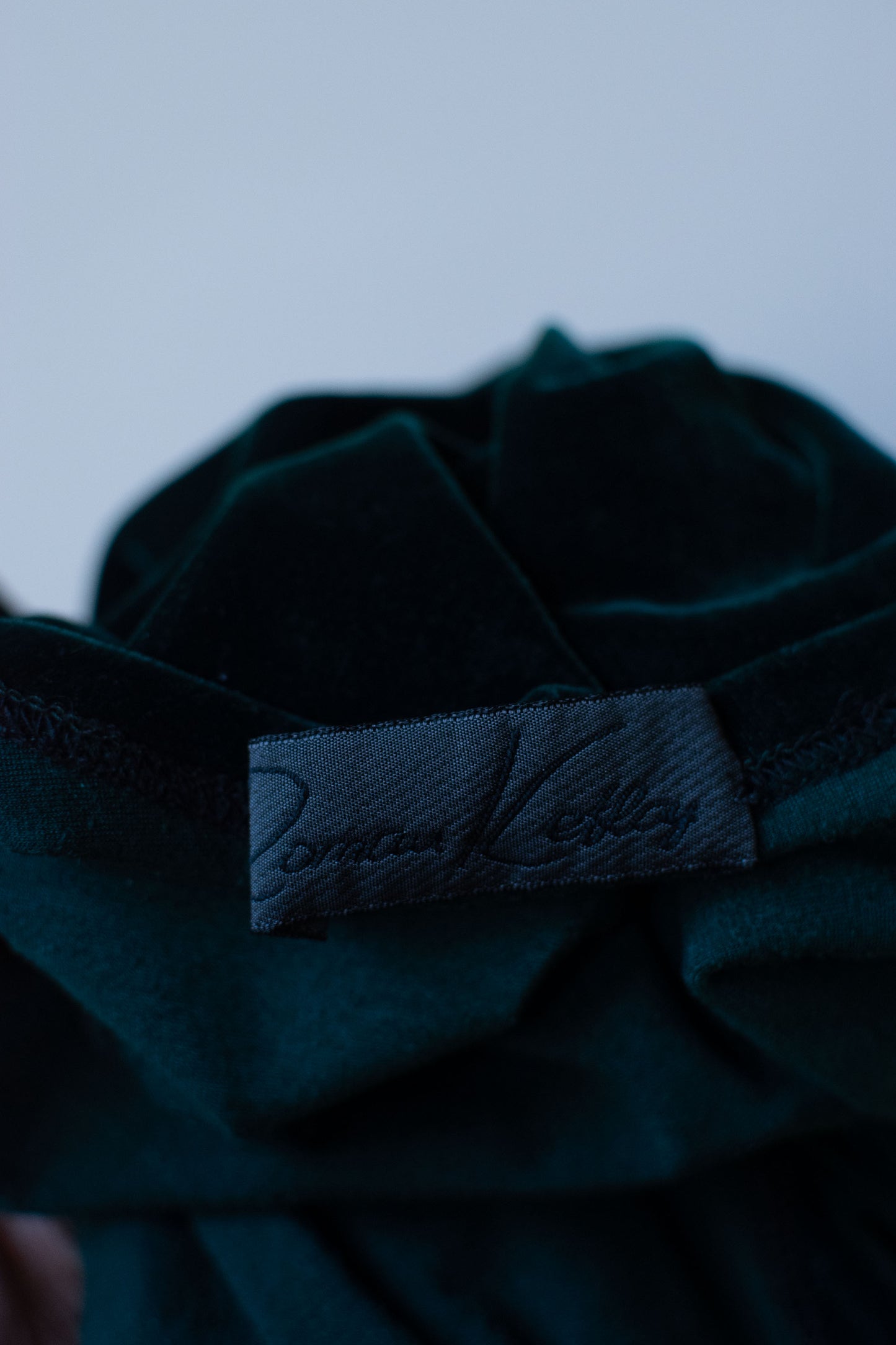 1990s Green Velvet Dress