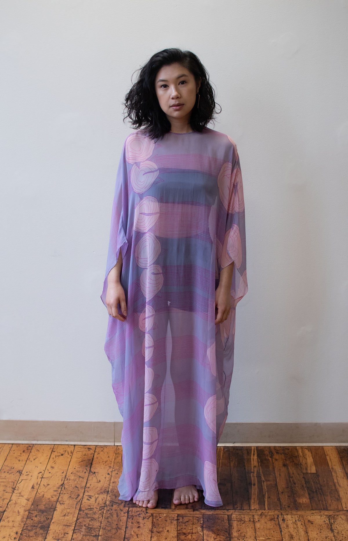 1970s Chiffon Caftan