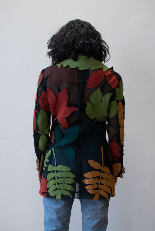 1990s Leaf Blazer | Moschino Cheap & Chic