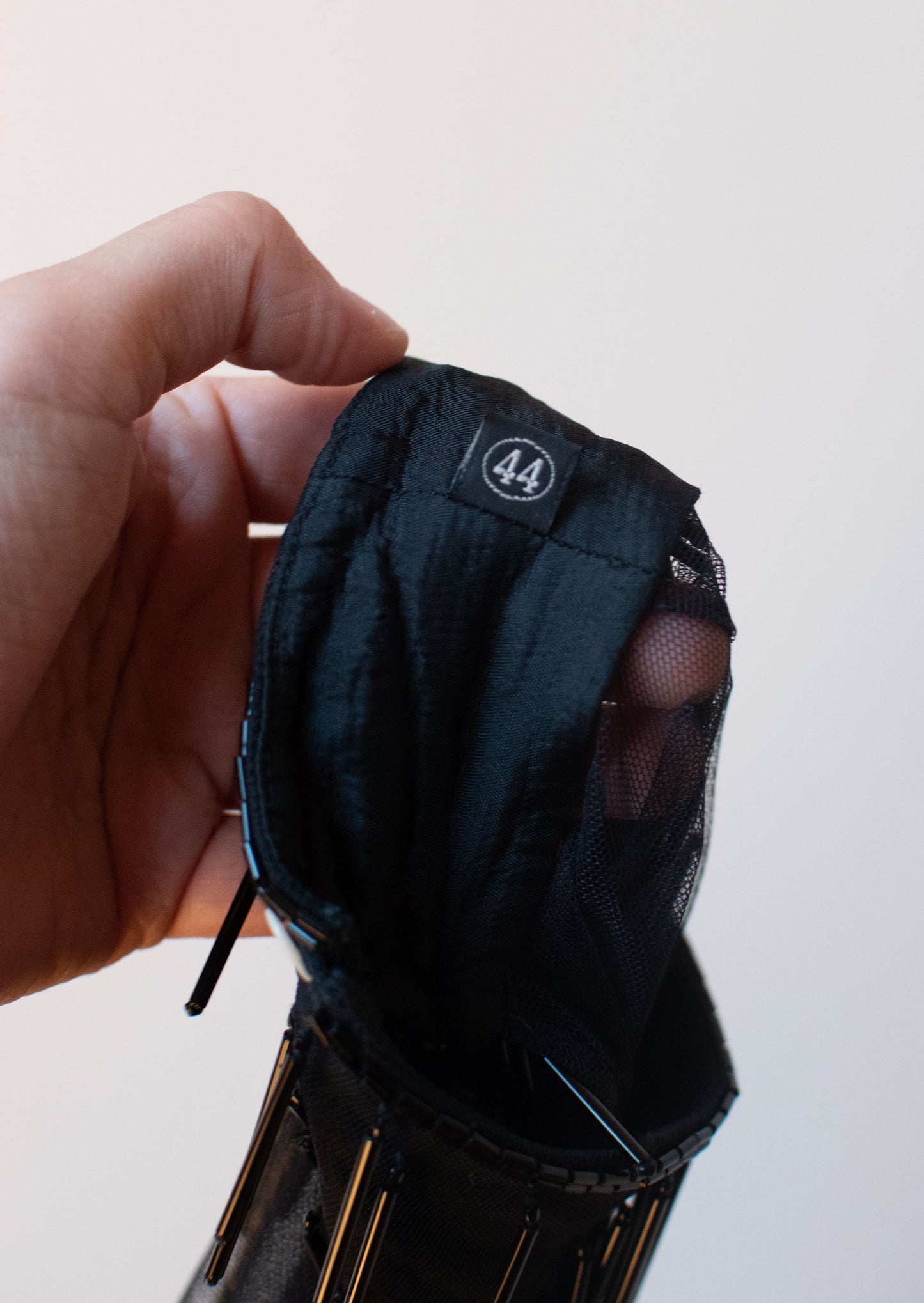 1990s Sheer Black Dress