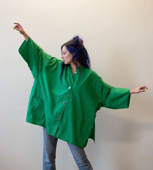 1980s Green Cotton Jacket | Weekend Max Mara