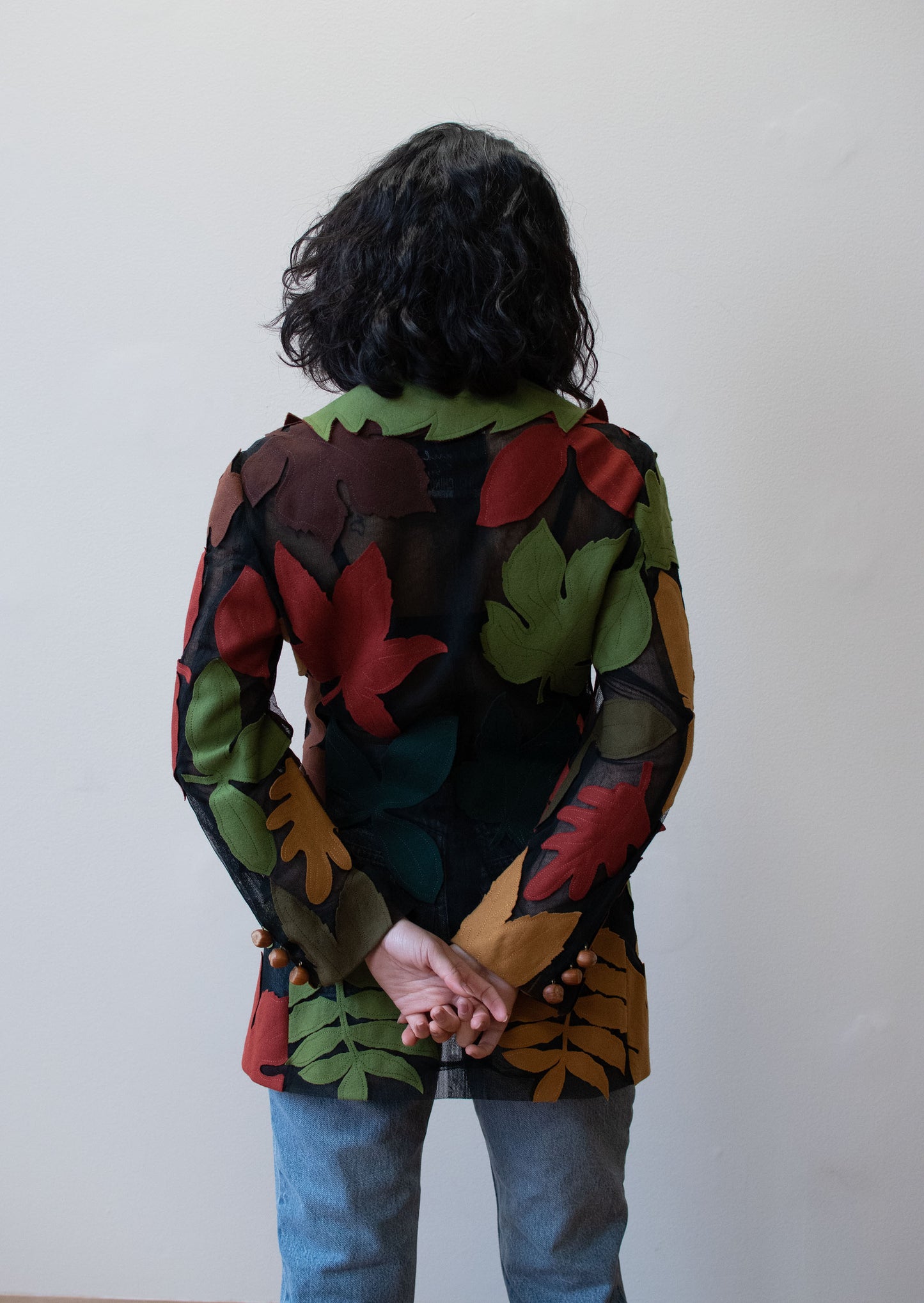 1990s Leaf Blazer | Moschino Cheap & Chic