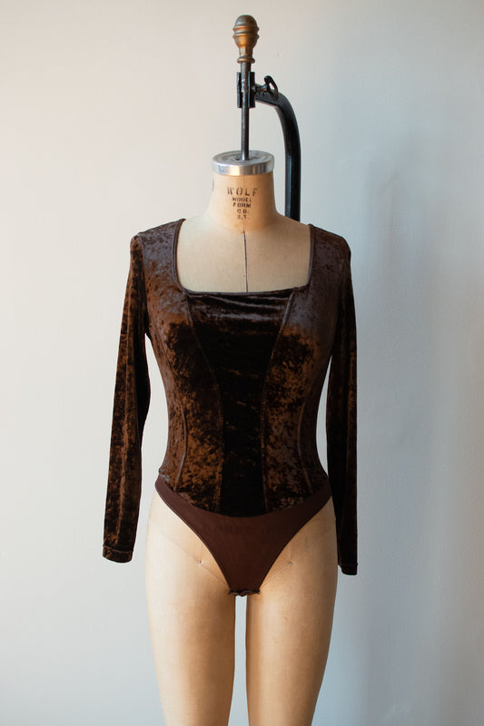 1990s Velvet Bodysuit