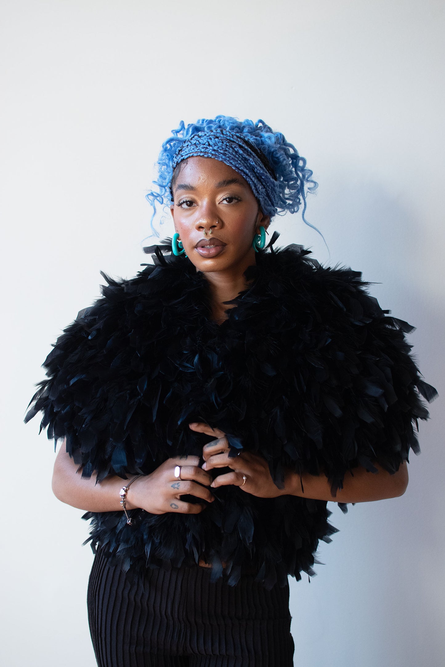 Black Feather Jacket
