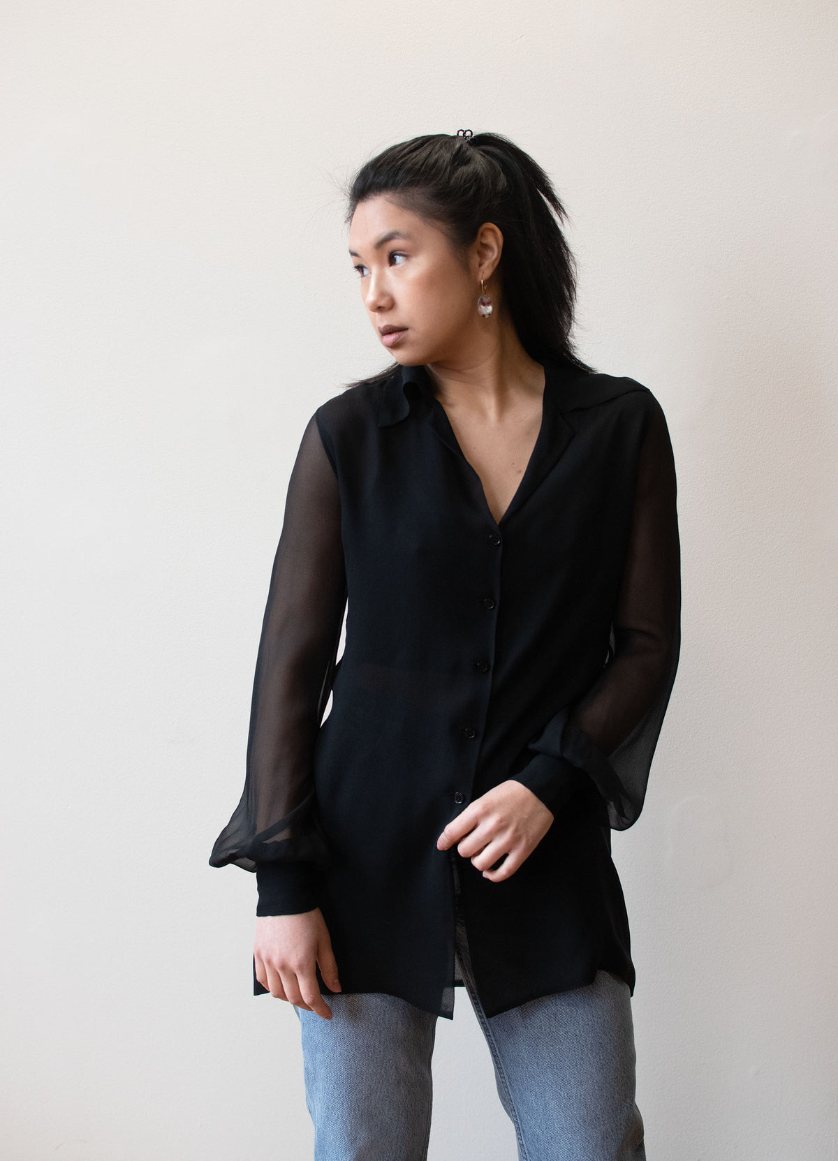 Chiffon Blouse | Halston