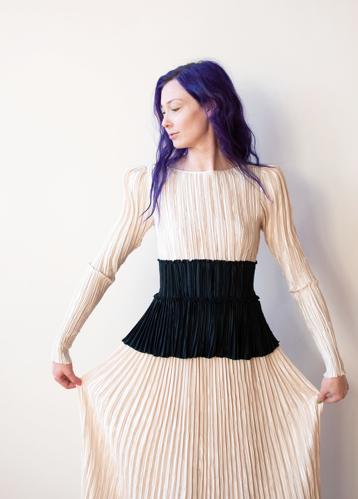 1980s Plisse Set | Mary Mcfadden