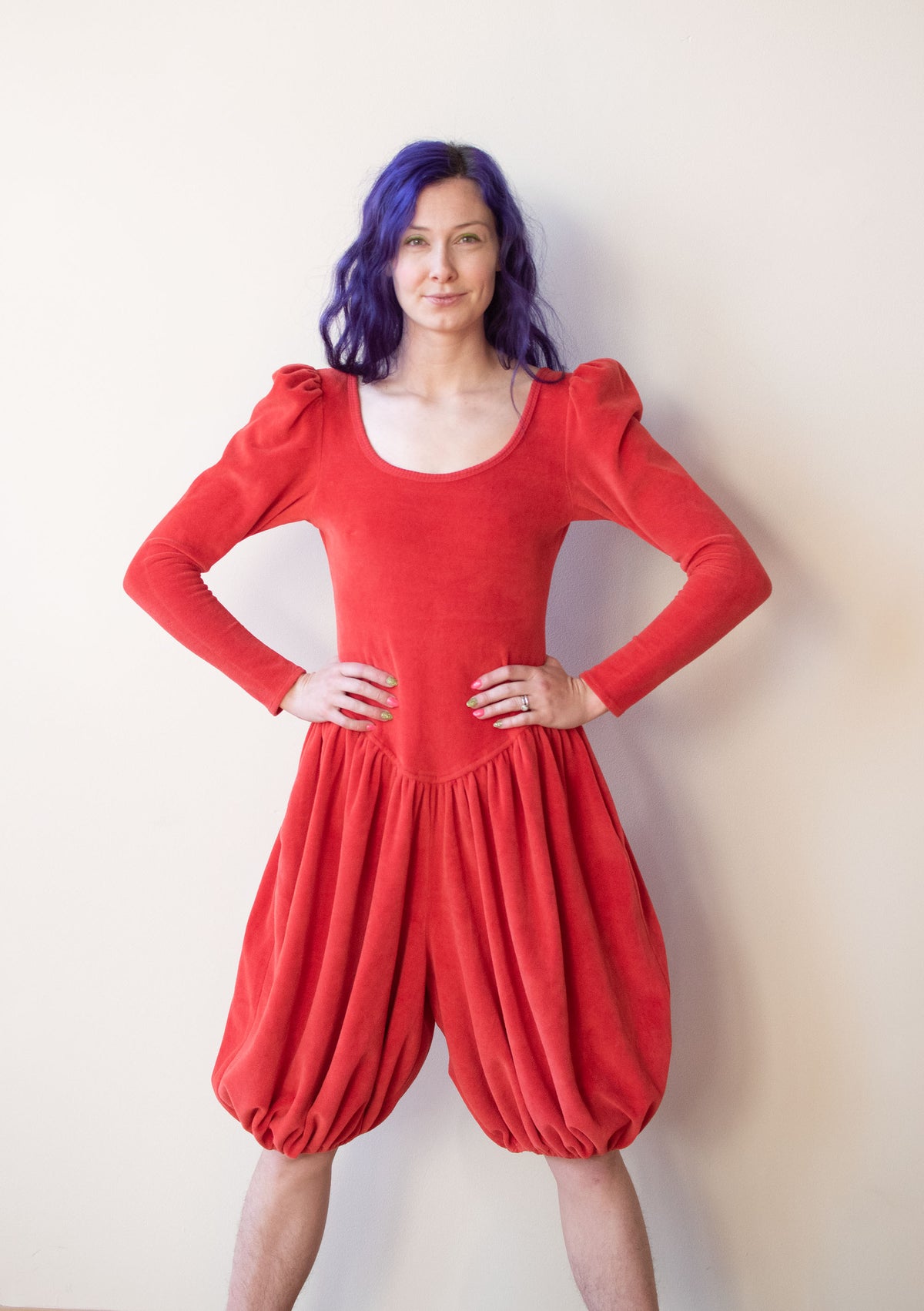 1980s Velour Romper