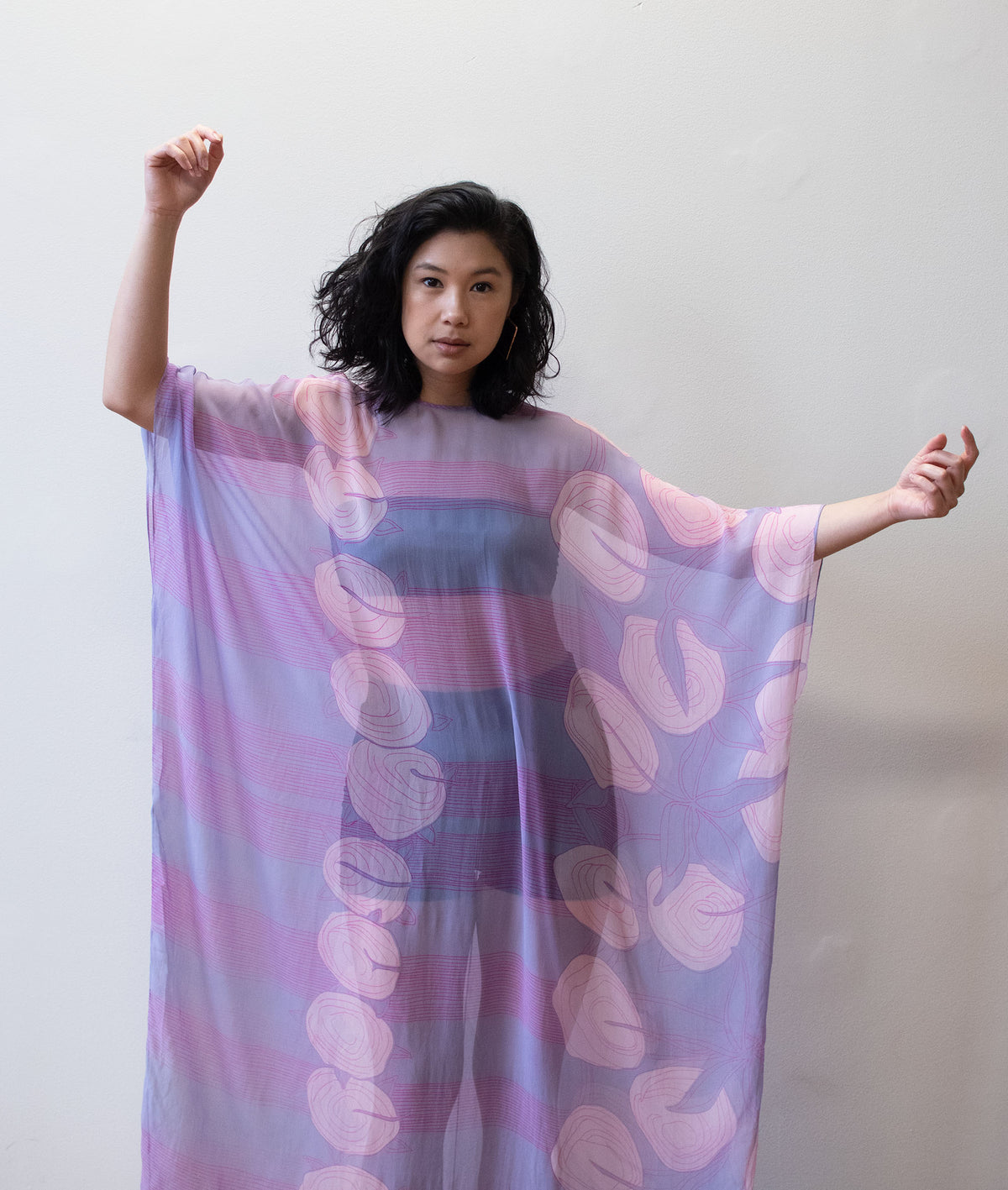 1970s Chiffon Caftan