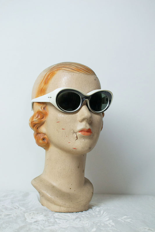 1960s Black & White Sunglasses | Foster Grant