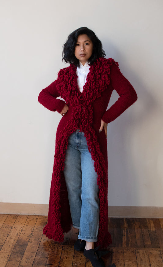 1990s Loop Knit Duster