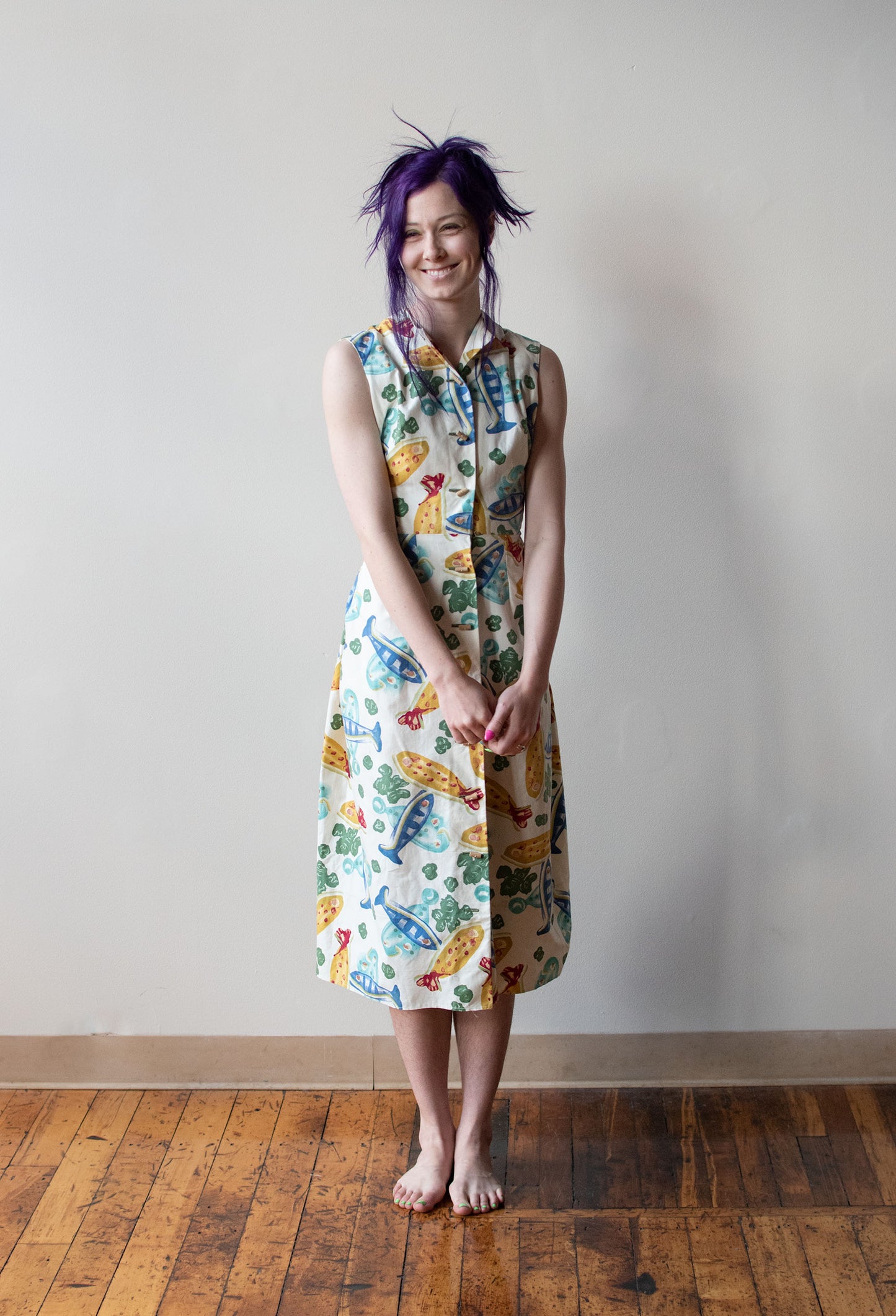 Modern Master's Picasso "Fish" Print Dress | Claire McCardell 1955