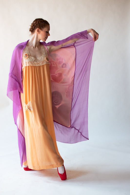 1920s Chiffon Cape