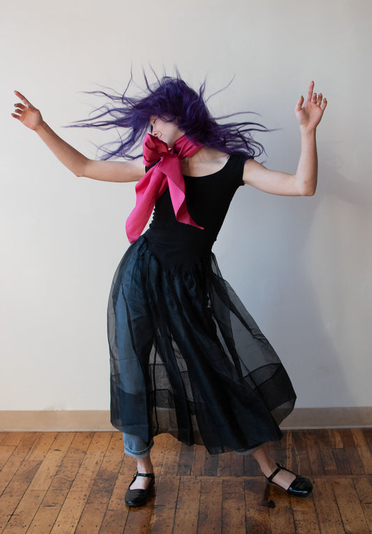 1980s Sheer Black Dress | Betsey Johnson Punk Label