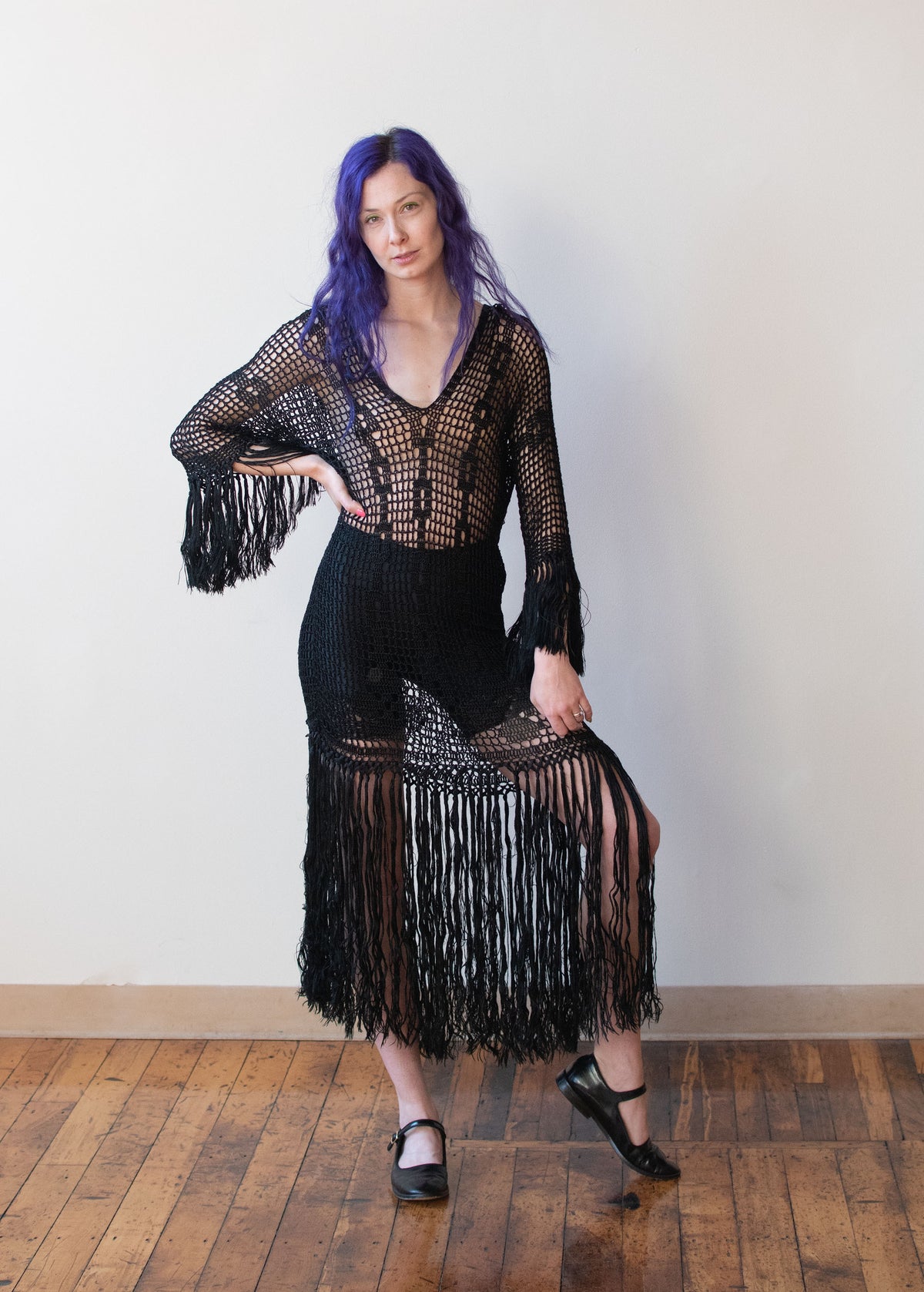 1920s Crochet Dress