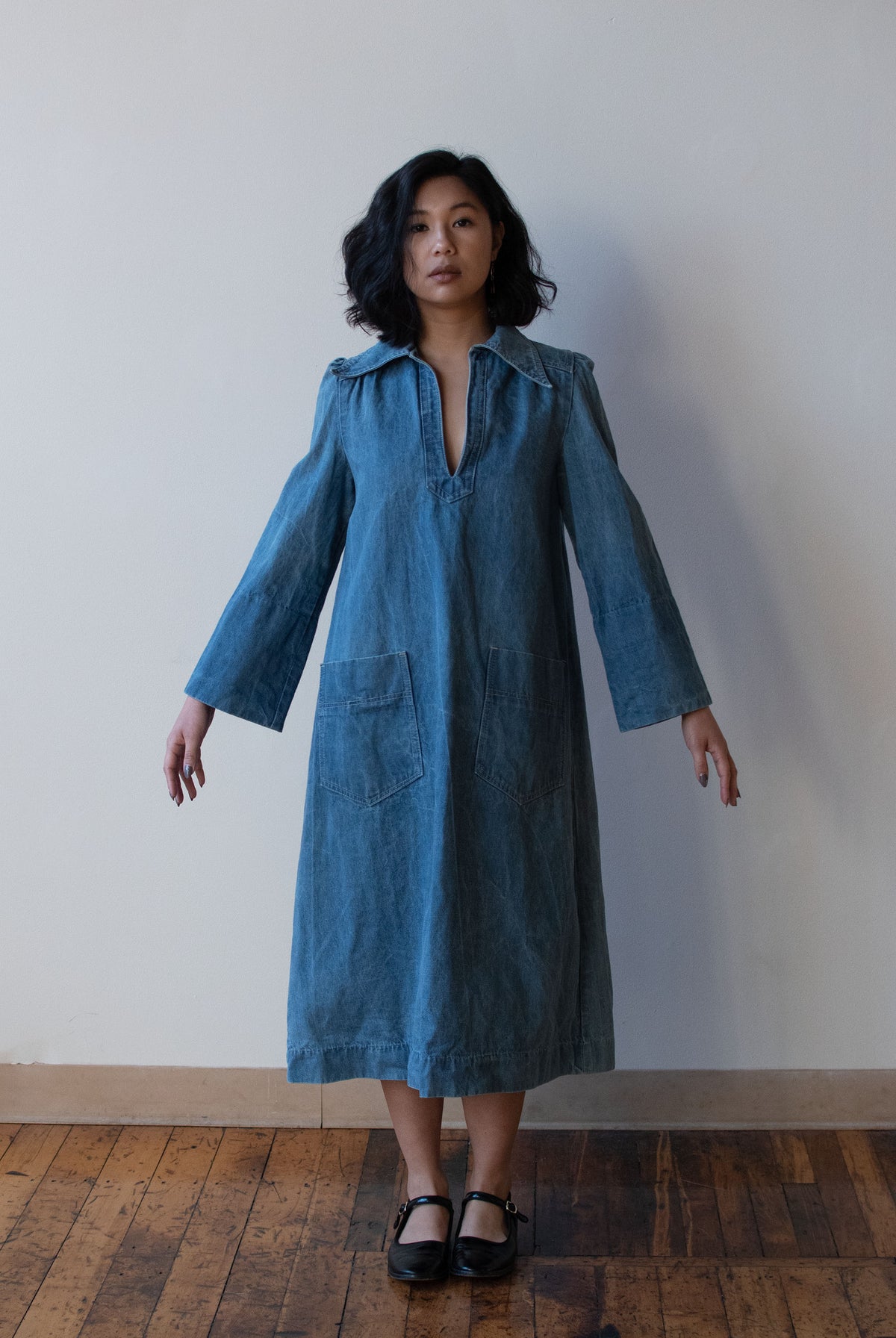 1990s Denim Dress