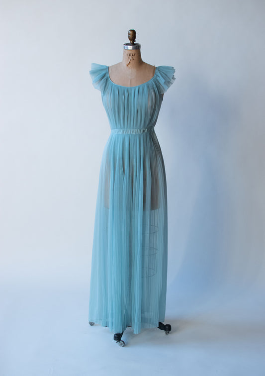 1950s Pleated Nightgown