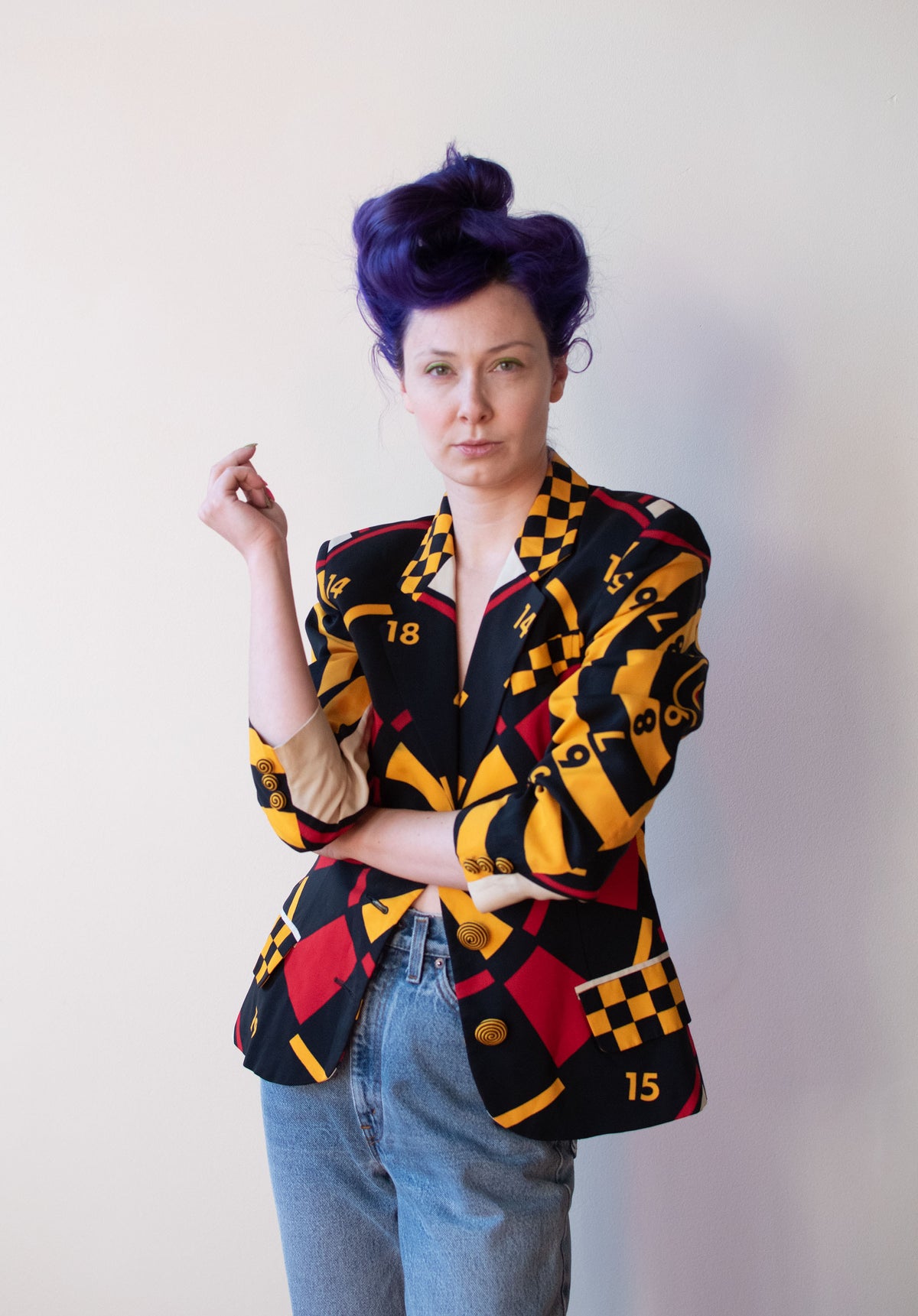 1990s Dart Board Blazer | Moschino Cheap & Chic