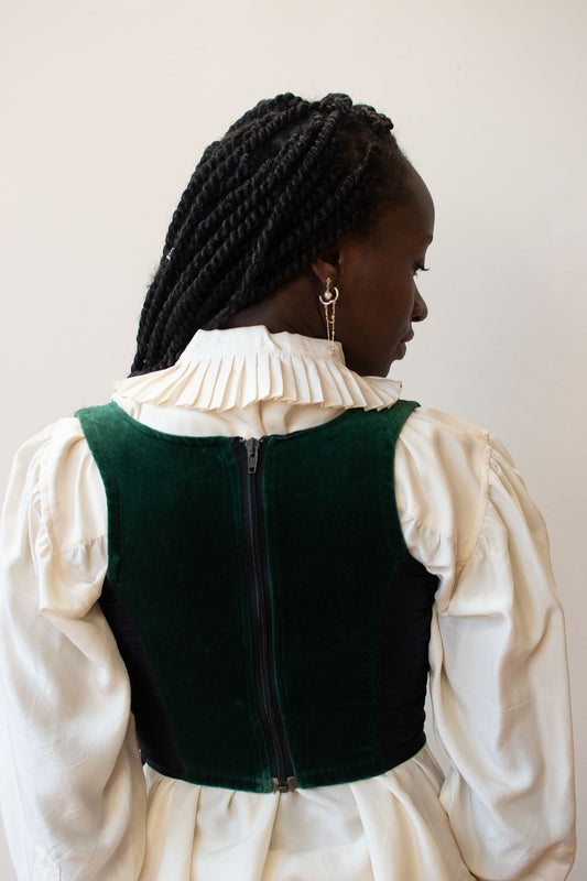 Green Velvet Corset | Catwalk