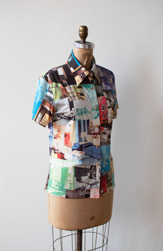 1990s Photo Print Shirt | Todd Oldham