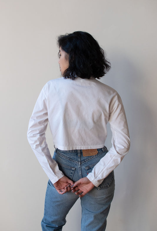 Cropped White Shirt | Romeo Gigli for Callaghan