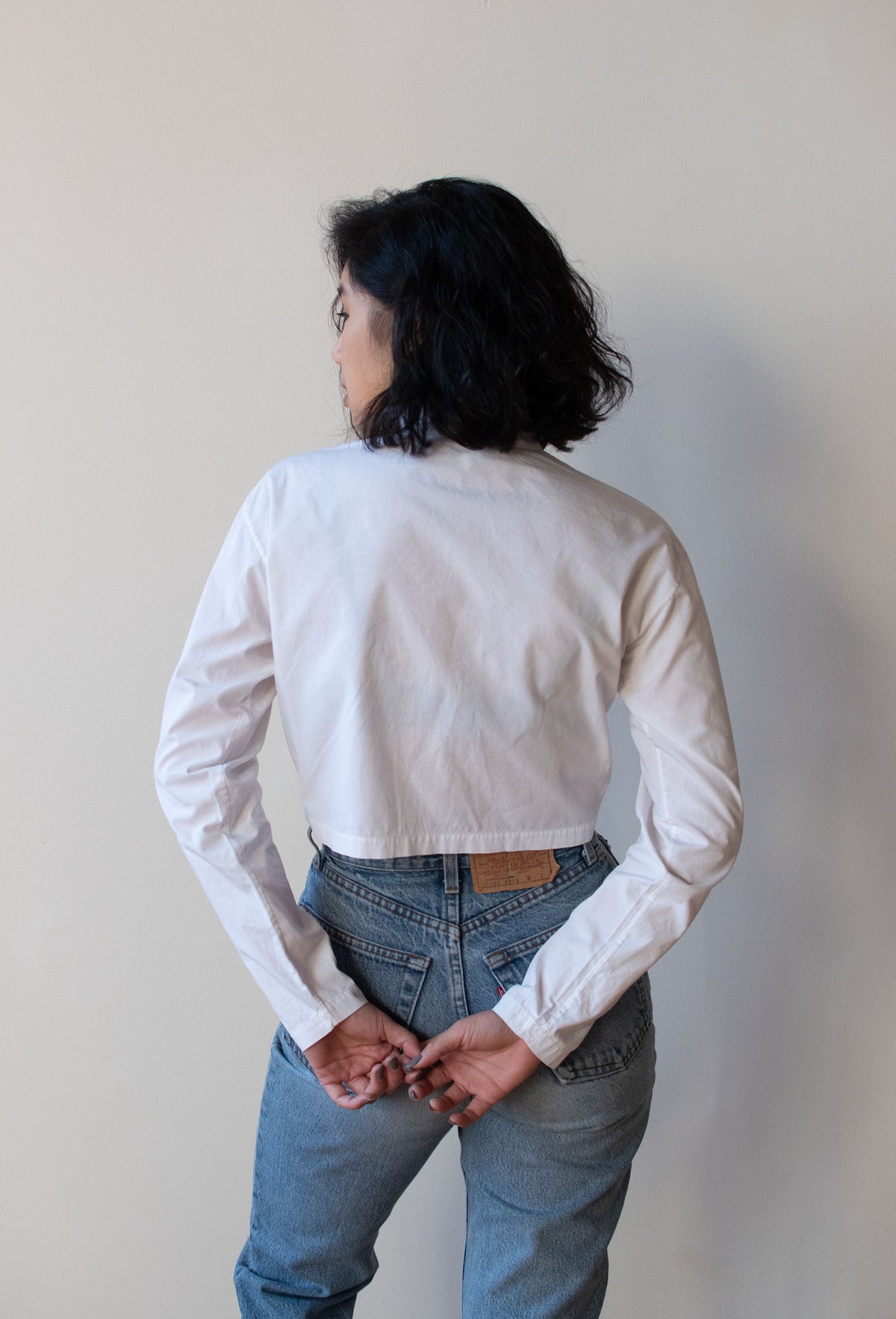 Cropped White Shirt | Romeo Gigli for Callaghan