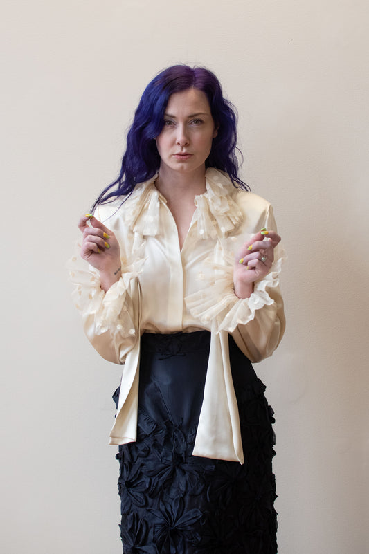 Mary Ann Restivo Silk Blouse | A Virtual Affair