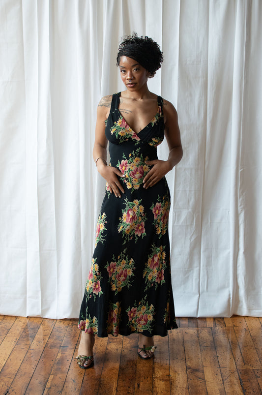 1990s Floral Print Dress | Betsey Johnson
