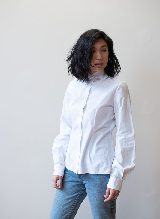 1980s White Shirt | Romeo Gigli for Callaghan