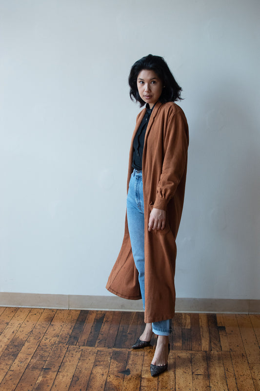 Orange Duster | Norma Kamali